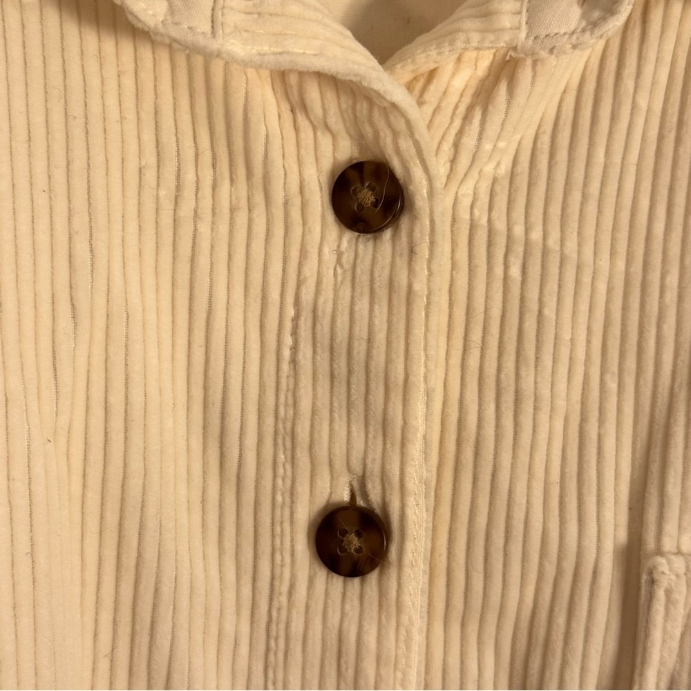 Madewell Corduroy Long-Sleeve Mini Shirtdress 100% Cotton Size Large - Picture 6 of 14